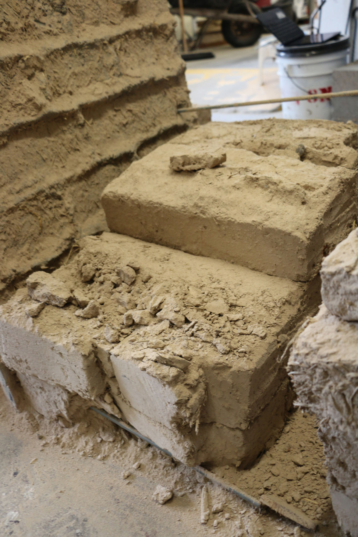 PHOTOS: Scotts Bluff National Monument personnel save adobe bricks